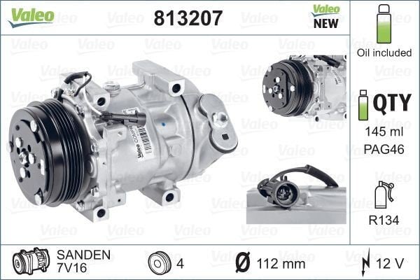 KLİMA KOMPRESÖRÜ PEUGEOT BOXER 06> CITROEN JUMPER 06> FIAT DUCATO 06> IVECO DAILY 06> 2.3D MTJ 3.0D MTJ -HDI