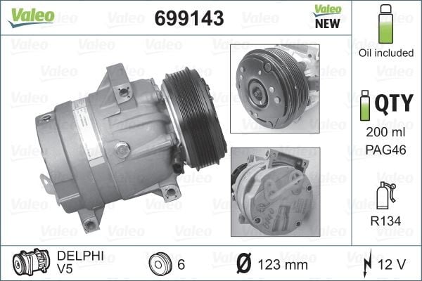 KLIMA KOMPRESÖRÜ RENAULT MASTER II 01>06 MEGANE I 96>03 TRAFIC II 01>06 OPEL MOVANO A 01>06 VİVARO A 01>06 1.9dCi 2.0 16V 2.2dCi 2.5dCi