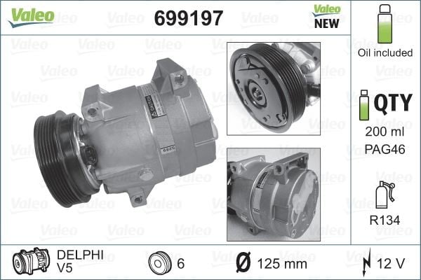 KLİMA KOMPRESÖRÜ RENAULT MEGANE I 96> SCENIC 99>03 1.4 16V