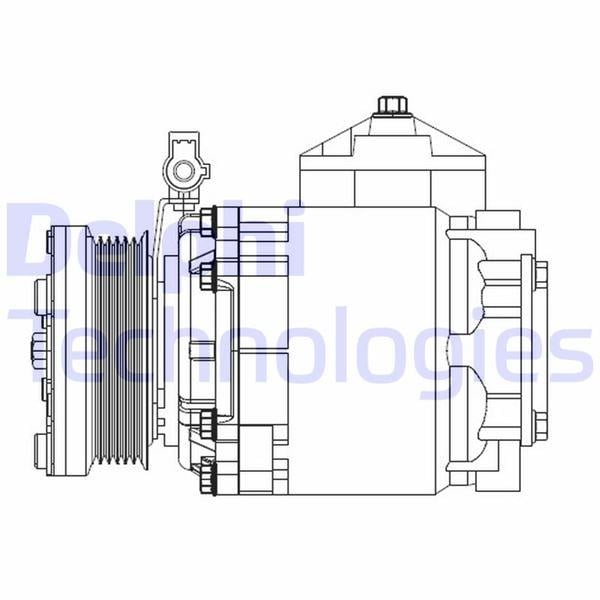 KLİMA KOMPRESÖRÜ TOURNEO/TRANSİT CONNECT 1.8 TDCİ 02-13 6 KANAL KASNAKLI