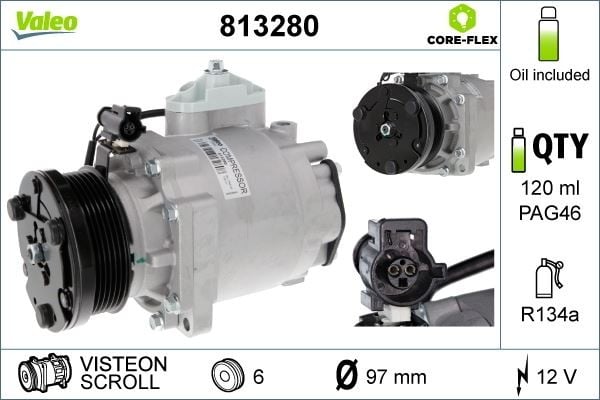KLİMA KOMPRESÖRÜ TOURNEO/TRANSİT CONNECT 1.8 TDCİ 02-13 6 KANAL KASNAKLI