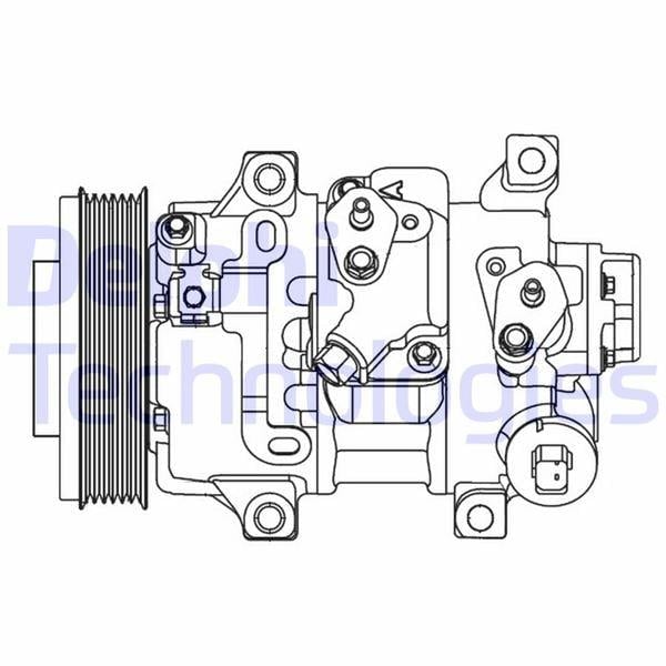 KLİMA KOMPRESÖRÜ TOYOTA AURIS. COROLLA 1.6L 1ZRFE ZRE151 07-12 / AVENSIS 1.6L 1ZRFAE ZRT270 09-18 / VERSO 1.6L 1ZRFAE ZGR20 09 -18