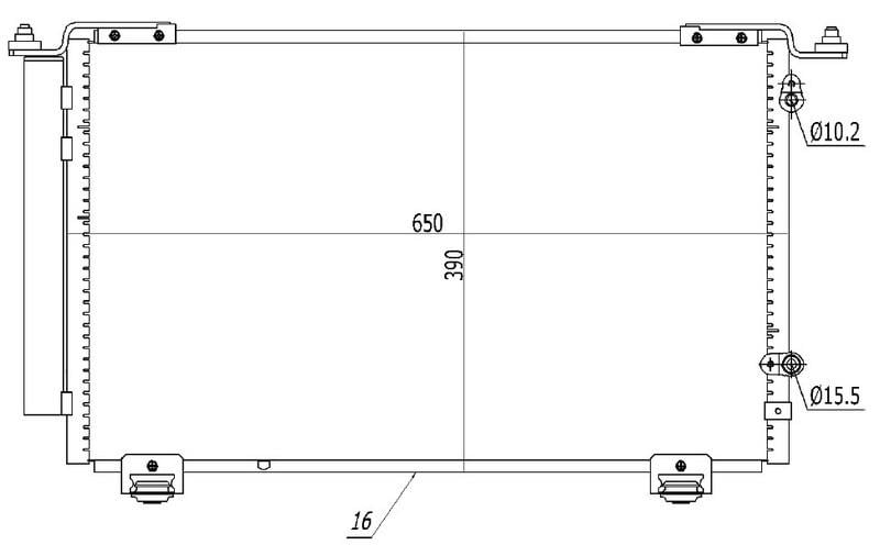 KLİMA KONDENSERİ AVENSİS 2.0İ 16V-2.4İ 16V 03 > OTO.-MEK.