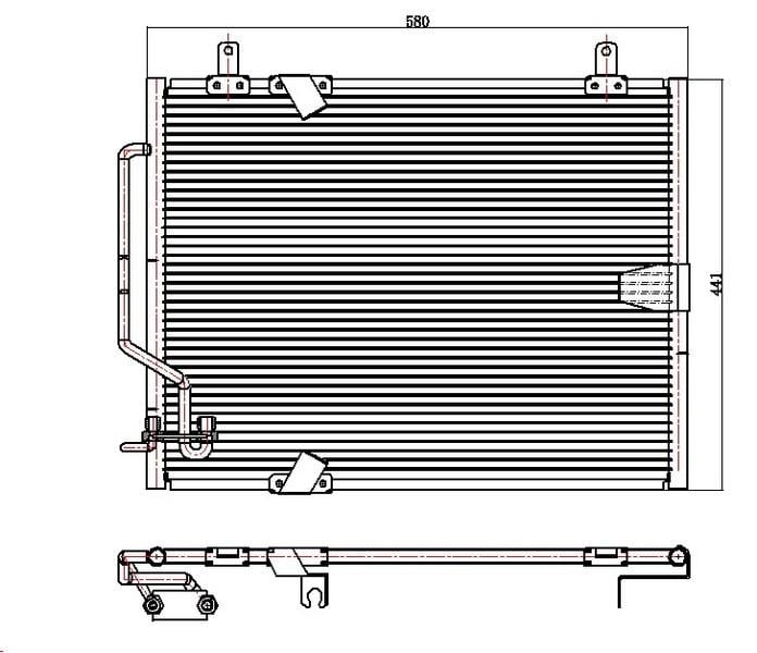 KLİMA KONDENSERİ BMW 5SERİSİ E34 570X355X20 OTO.-MEK.