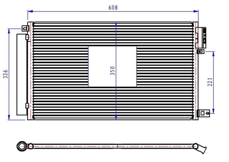 KLİMA KONDENSERİ DOBLO 1.4İ 09 > COMBO 1.4İ 12 > MITO 1.4İ 08 > 565x346x16