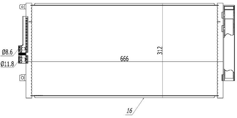 KLİMA KONDENSERİ FIAT 500 1.4İ 07 > OTO.-MEK.