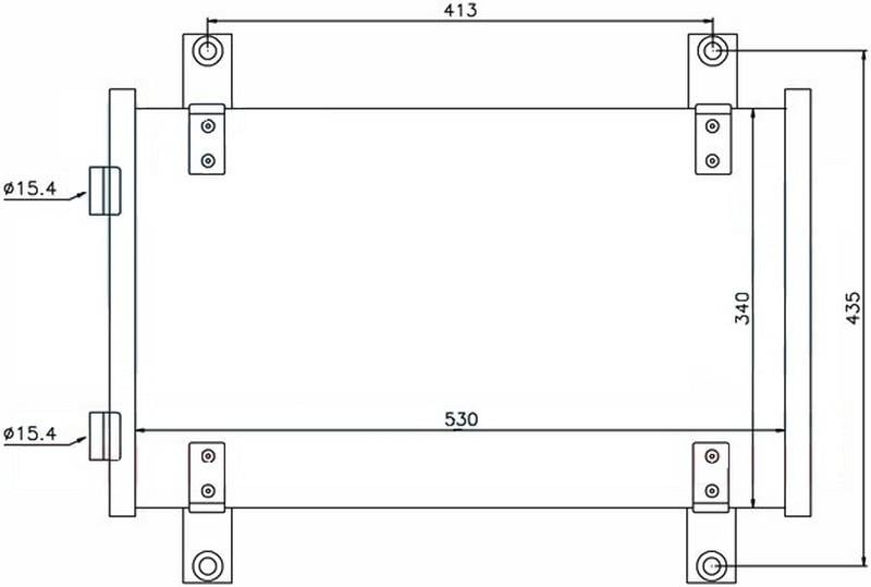 KLİMA KONDENSERİ FIAT DUCATO 02 > 530X340X16 OTO.-MEK.