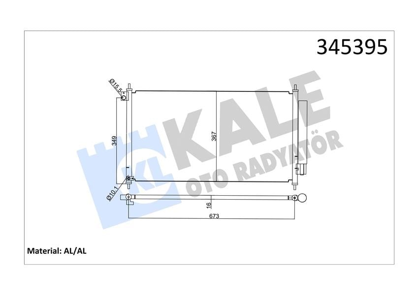 KLİMA KONDENSERİ HONDA CIVIC 1.5 HYBRİD-1.6İ 16V-1.8İ-16V-2.4İ 16V 12 > OTO.-MEK. AL/AL