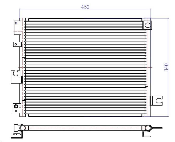 KLİMA KONDENSERİ HYUNDAI ATOS 03 > 448X335X16 OTO.-MEK.