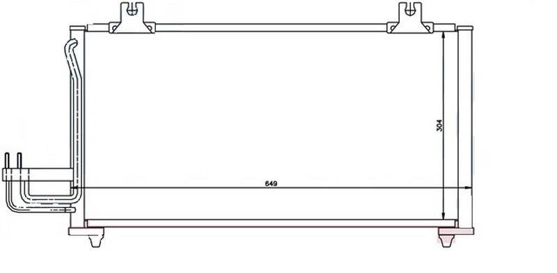 KLİMA KONDENSERİ KIA SEPHIA 96 > 633X304X16 OTO.-MEK.