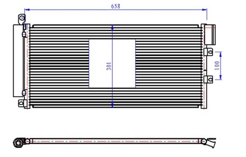 KLİMA KONDENSERİ LINEA 1.3 JTD 660x305x12