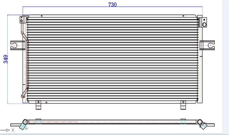 KLİMA KONDENSERİ NISSAN MAXIMA 2.0İ 95 > 735x360x16