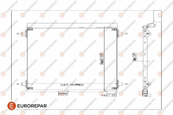 KLİMA KONDENSERİ PARTNER 02> BERLINGO 02>XSARA 00-05 1.9D-2.0HDI 364x16