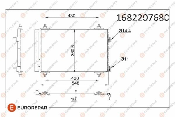 KLİMA KONDENSERİ PARTNER-307-C4