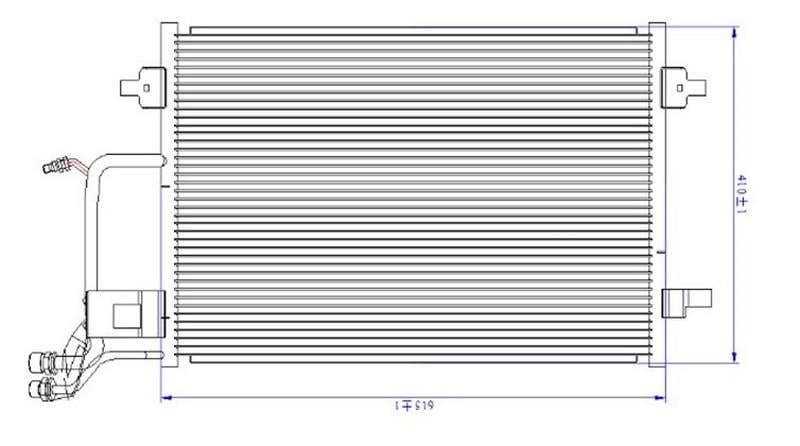 KLİMA KONDENSERİ PASSAT 96-00 A4 95-00 610x420x19