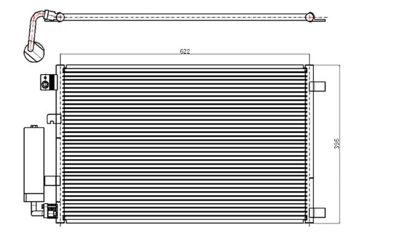 KLİMA KONDENSERİ QASHQAI 2 J10-JJ10 1.6 07 > 643x377x16
