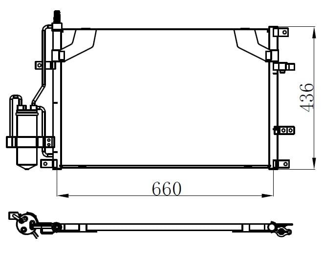 KLİMA KONDENSERİ VOLVO S60 00 > S80 98 > C70-V70 00 >