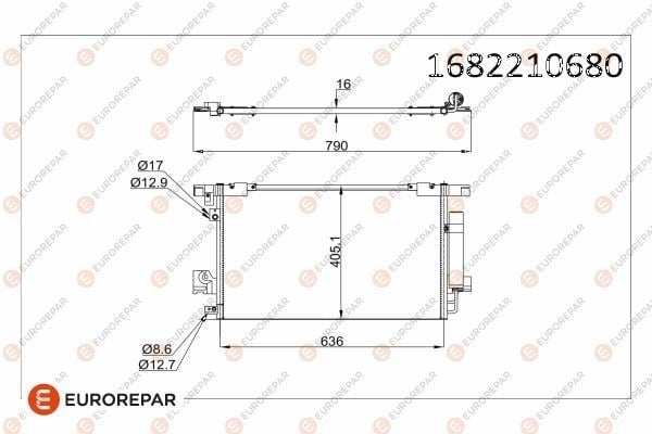 KLIMA RADYATORU ASX LANCER OUTLANDER 2009> P4007 P4008 C4 AYRCROSS C CROSSER 10>