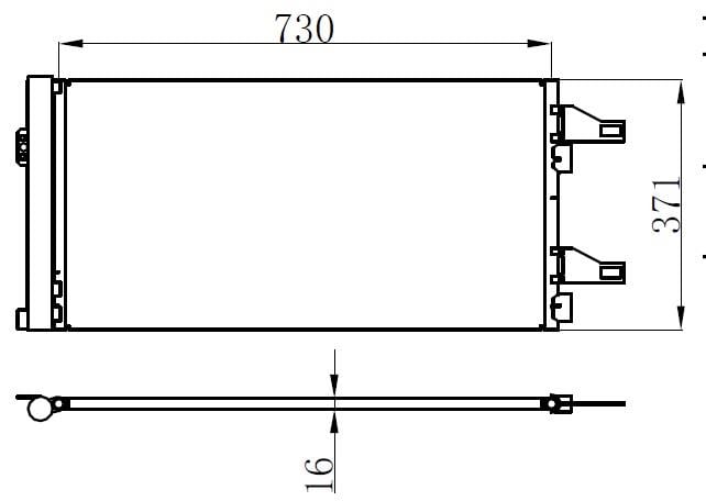 KLİMA RADYATÖRÜ KONDANSATÖR PEUGEOT BOXER 06> CITROEN JUMPER 06> FIAT DUCATO 06> 2.0-2.2 HDI