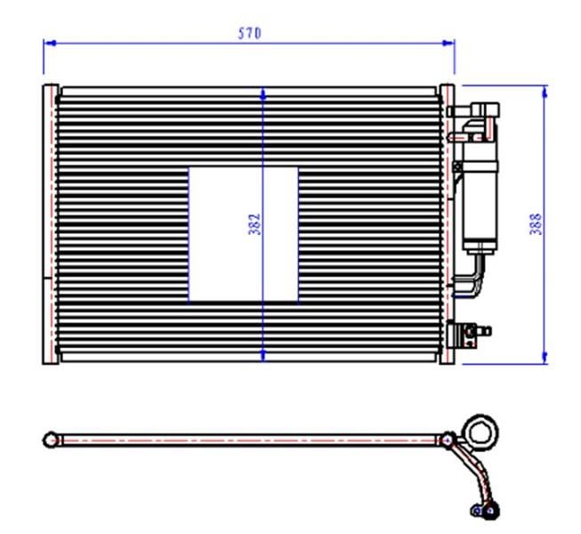 KLIMA RADYATORU KONDANSER FIESTA VI EURO 5 1.4TDCI 08 >14