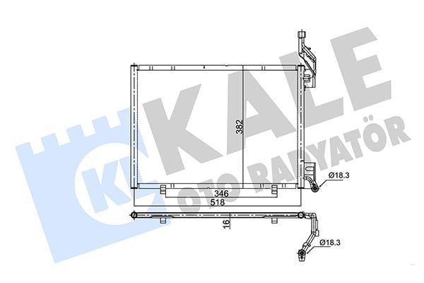 KLIMA RADYATORU KONDENSER FORD B MAX 08> FIESTA 12>17 COURIER 14> 1.5-1.6 TDCI