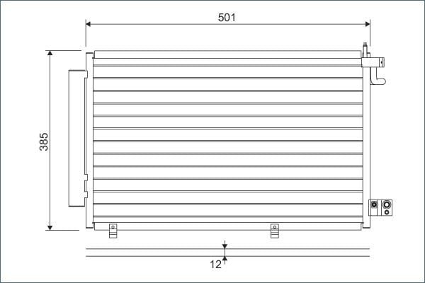 KLIMA RADYATORU KONDENSERİ FIESTA VI 1.25 1.4 16V 1.4TDCI 08 >14