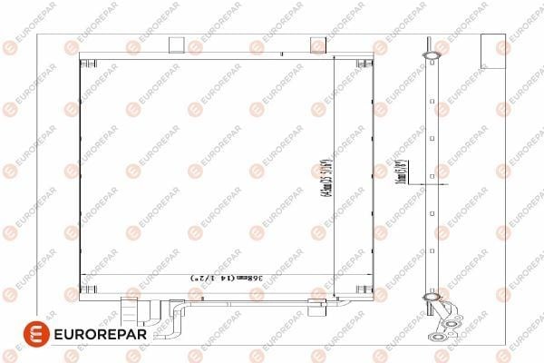 KLİMA RADYATORU KONDENSERİ FOCUS CMAX 03-07 1.6-1.8-2.0-1.6TDCI-1.8TDCI-2.0TDCI 628x371x16