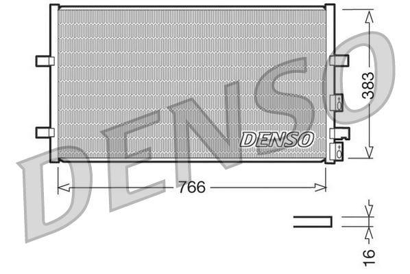 KLİMA RADYATORU KONDENSERİ FORD TRANSİT V348 2.2TDCI-2.3İ-2.4 TDCI-3.2TDCI V347 06>14 725X389X16