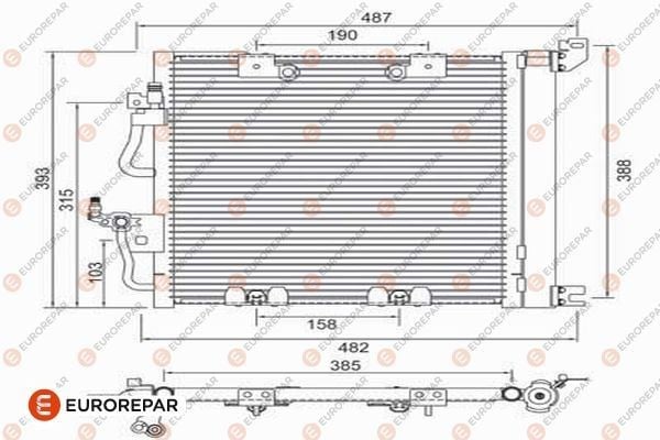 KLİMA RADYATÖRÜ KONDENSERİ OPEL ASTRA H 04>10 ZAFIRA B 05>15 1.3-1.7-1.9 CDTI-DT-DTH-DTL