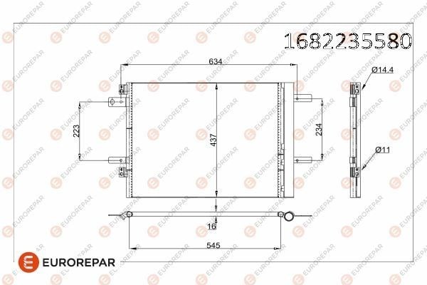 KLİMA RADYATÖRÜ KONDENSERİ OPEL ASTRA L-GRANDLAND-VIVARO C-ZAFIRA LIFE PEUGEOT P3008 II-P308 II- P5008 II-P508 EXPERT IVPARTNER-C4 PICASSO-JUMPY IV-PARTNER-BERLINGO 1.2-1.5-1.6-2.0 HDI-PureTech-THP
