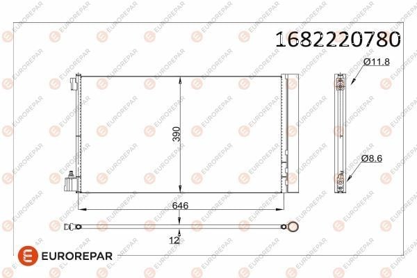 KLİMA RADYATÖRÜ KONDENSERİ OPEL INSİGNİA A 08>17 1.6 XER-LET 1.6-2.0 CDTI
