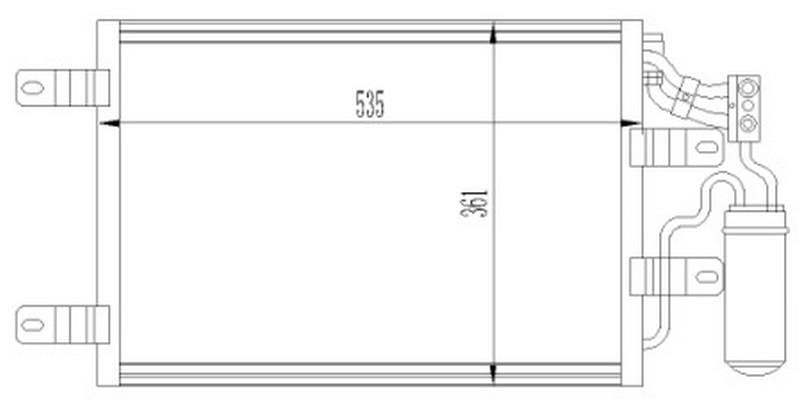 KLİMA RADYATÖRÜ KONDENSERİ OPEL MERİVA A 1.3 CDTI 1.6 TURBO Z16LET 1.7 CDTİ 03>