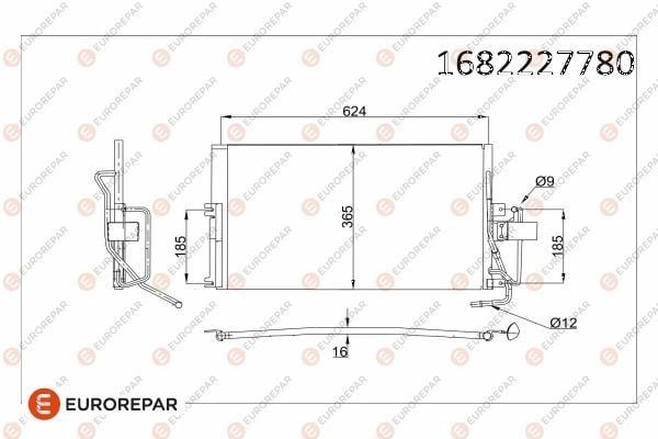 KLİMA RADYATÖRÜ KONDENSERİ OPEL VECTRA B 99>02
