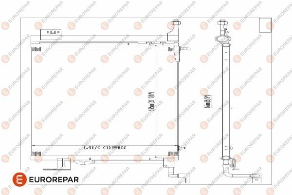 KLİMA RADYATÖRÜ KONDENSERİ P306 II 97-01 BERLINGO 97> PARTNER 97> XSARA 97-00 1.4-1.6-1.8 568 x341x16