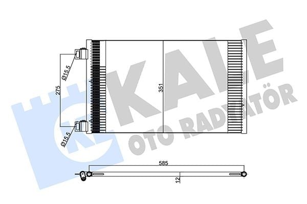 KLIMA RADYATORU MERCEDES CITAN W415 12> . RENAULT KANGOO II 08>