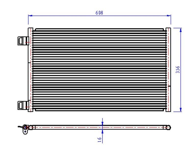 KLIMA RADYATORU MERCEDES CITAN W415 12> . RENAULT KANGOO III 08>