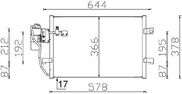 KLIMA RADYATORU MERCEDES W168 W414