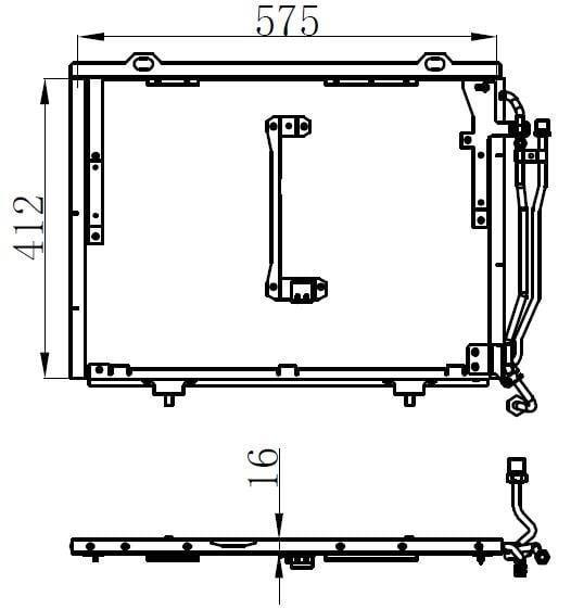 KLIMA RADYATORU MERCEDES W202 S202 C208 A208