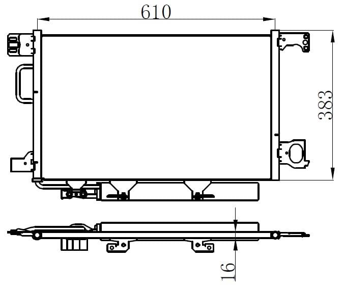 KLIMA RADYATORU MERCEDES W203 CL203 S203 C209 A209