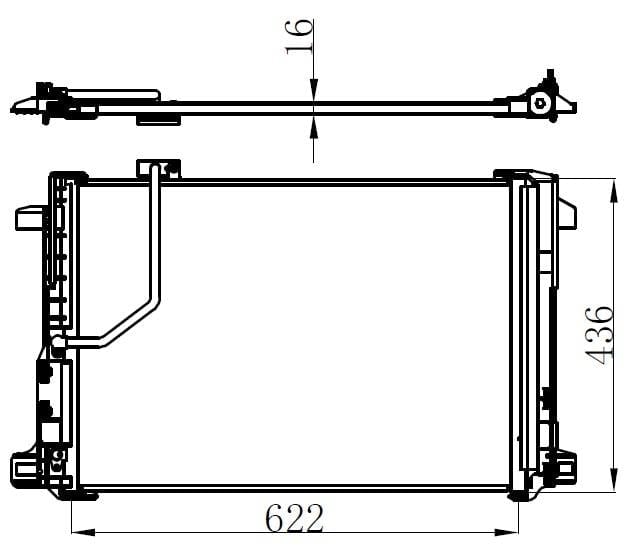 KLIMA RADYATORU MERCEDES W204 S204 C204 C218 W212 A207 C207 X204