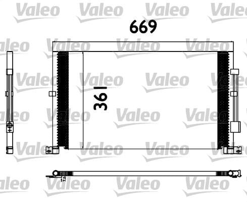 KLIMA RADYATORU MONDEO III 1.8 2.0 16V 2.0TDCI 00>07 UZUNLUK:669MM. GENİŞLİK: 361MM
