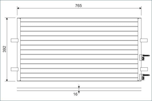 KLIMA RADYATORU TRANSIT V347 V348 2.2TDCI 100PS 120PS 130PS 2.4TDCI 100PS 115PS 140PS 07 >