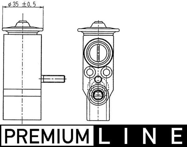 KLIMA VALFI EXPANSION MERCEDES W202 W210 R170 W638 W639 B901>B904 B906