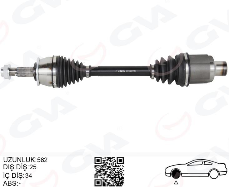KOMPLE AKS ÖN SAĞ OPEL MOKKA 1.4 A-T-1.6 CDTI A-T/M-T 12- -CHEVROLET TRAX 1.4 A-T 12-14