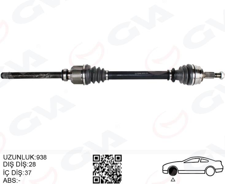 KOMPLE AKS ÖN SAĞ PEUGEOT P508 18> P3008 18> P5008 16> CITROEN C4 18> C5 AIRCROSS 18> 1.2-1.5-1.6 Bl ueHDI-PureTECH-THP OPEL GRANDLAND 1.2-1.5-1.6 OTOMATİK 28x37x938