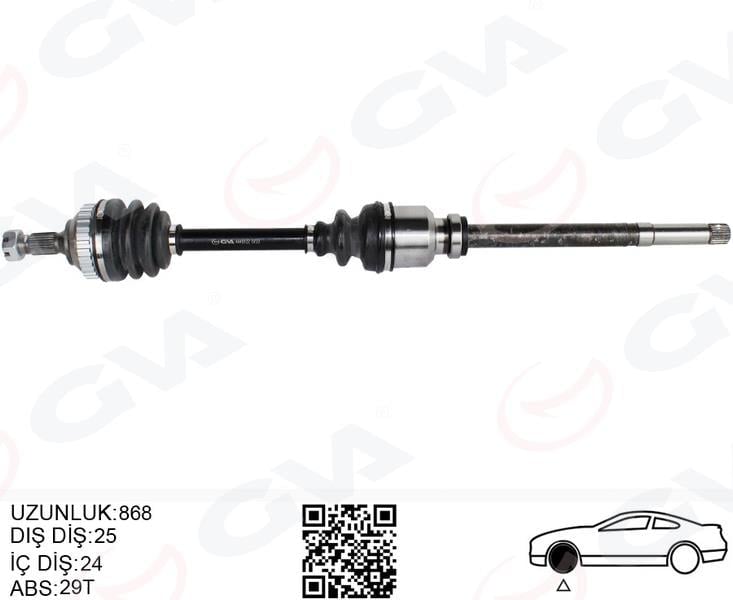 KOMPLE AKS ÖN SAĞ PSA PARTNER 5.5F 2.0 HDI ABSLI 96-08