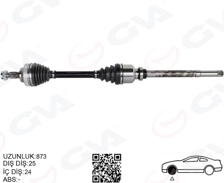 KOMPLE AKS ÖN SAĞ PSA PARTNER ORTA KASA 1.6 HDI ABSLI 03-08