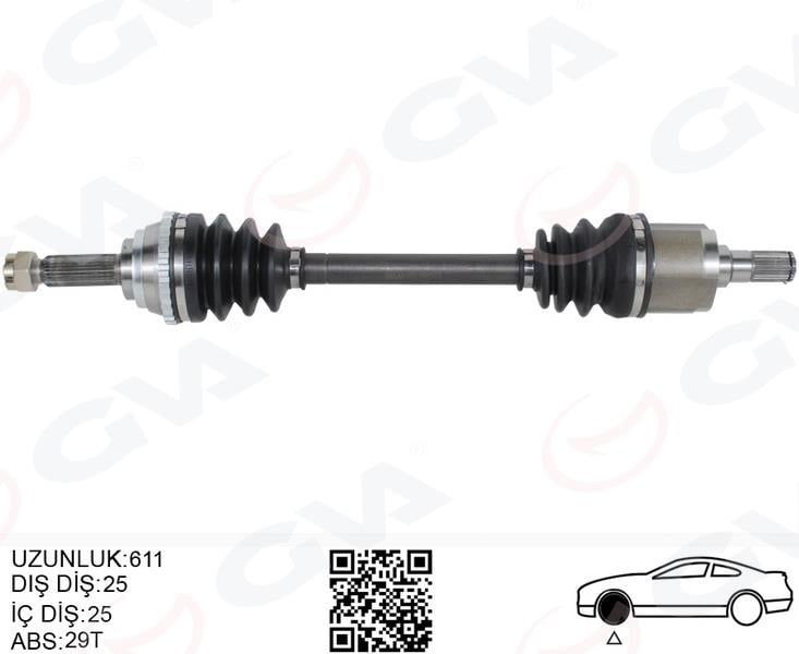 KOMPLE AKS ÖN SOL ABSLI HYUNDAI ACCENT ADMIRE 1.3-1.5-1.6 03-06 ACCENT MILENIUM 1.3-1.5-1.6 00-03
