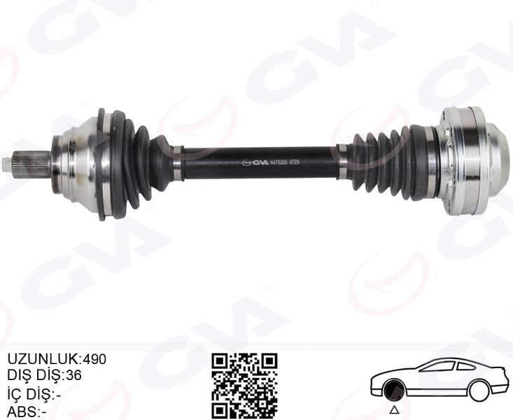 KOMPLE AKS ÖN SOL GOLF5-JETTA-CADDY-PASSAT 1.9 TDİ-2.0 TDİ 04- BKP-BKD-BLS-BKC-BXE 1.9 TDİ-2.0 TDİ