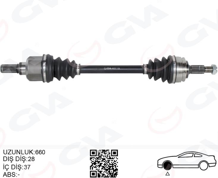 KOMPLE AKS ÖN SOL PEUGEOT P508 18> P3008 18> P5008 16> CITROEN C4 18> C5 AIRCROSS 18> 1.2-1.5-1.6 Bl ueHDI-PureTECH-THP OPEL GRANDLAND 1.2-1.5-1.6 OTOMATİK 28x37x660